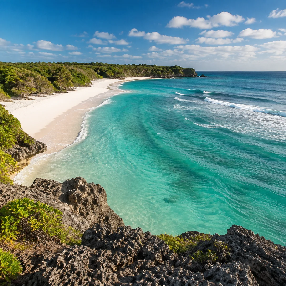 A turquoise beach