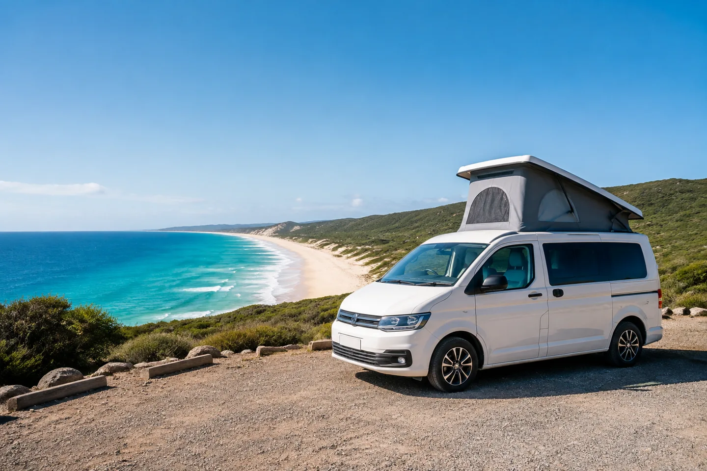 A coastal camper trip