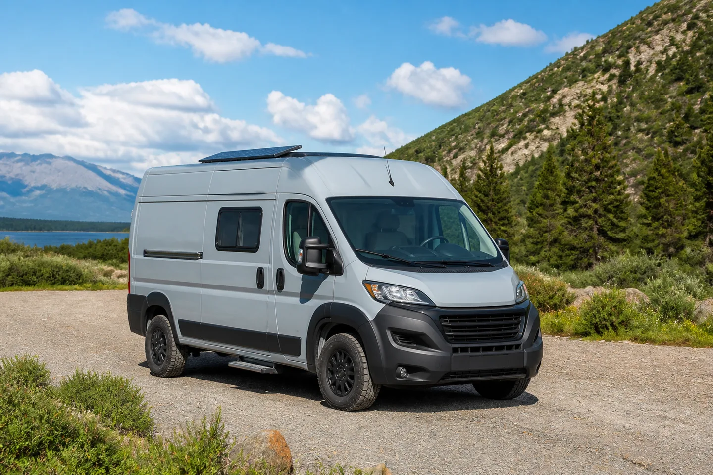 An off-road camper at a campsite
